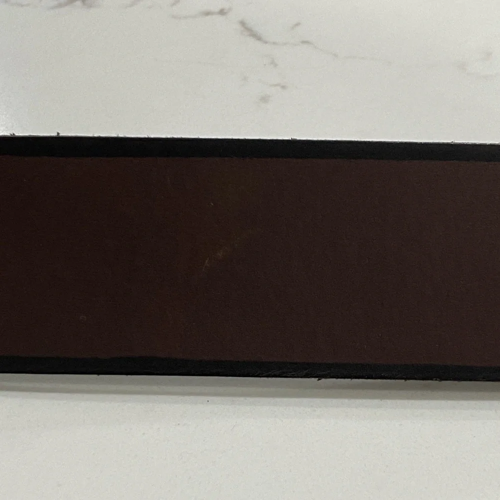 American Bison 100% Genuine Top Grain Brown Leather Belt Men’s Size 36 NWT